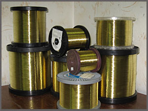 Wire made of non-ferrous metal alloys